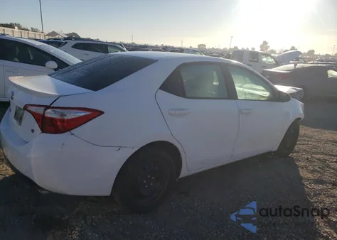 2016 Toyota Corolla L из США, поврежденный, VIN 5YFBURHE1GP378457